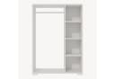 en.casa Kleiderschrank Nesbyen mit Garderobenstange Weiß Bild 5