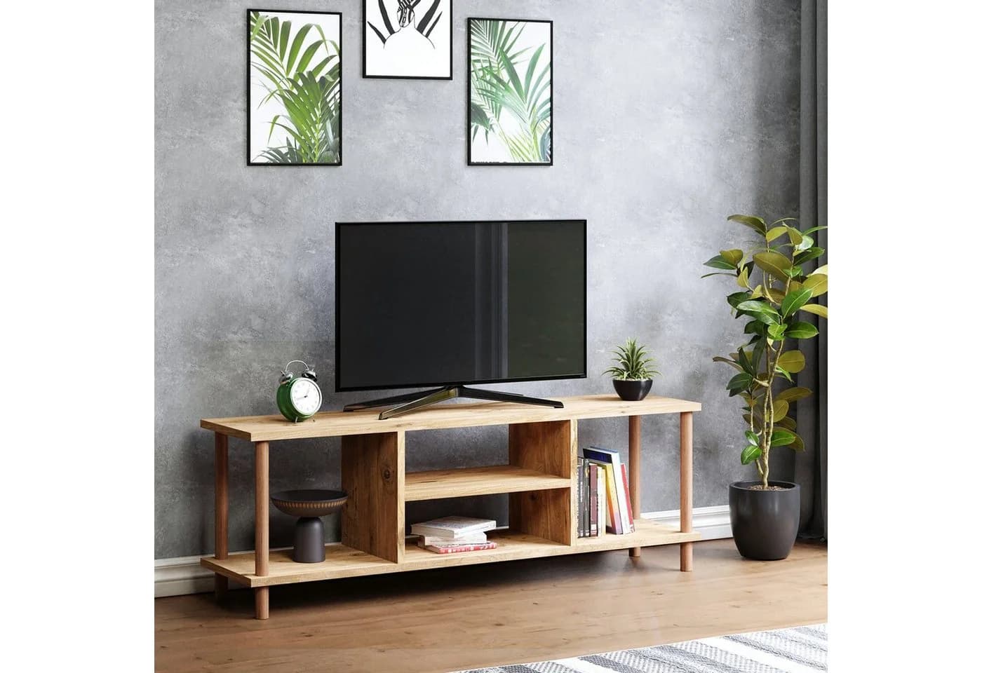 en.casa TV-Schrank Ærøskøbing Holzoptik Modern