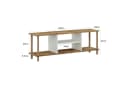 en.casa TV-Schrank Ærøskøbing Holzoptik Weiß Bild 3