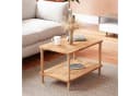 en.casa Couchtisch Jelling mit Ablage Holzoptik Bild 1