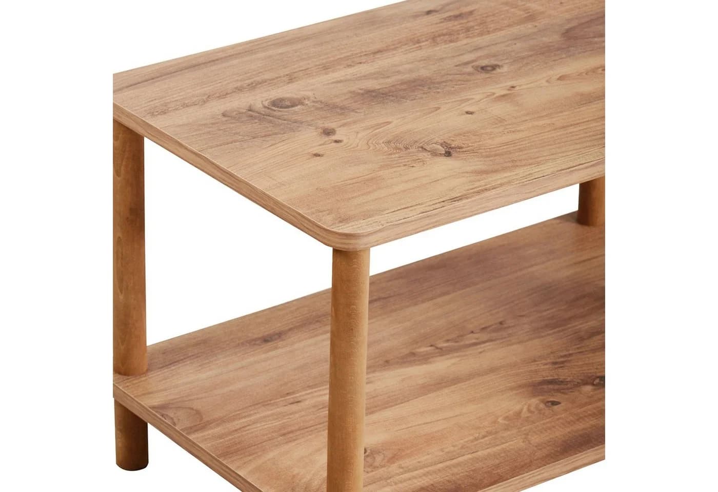 en.casa Couchtisch Jelling mit Ablage Holzoptik - Bild 5
