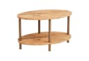 en.casa Couchtisch Oval Buchenholz Beine Holzoptik Modern Bild 4