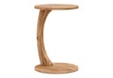 en.casa Beistelltisch C-Form mit Rollen Holzoptik Bild 2