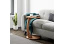 en.casa Beistelltisch C-Form mit Rollen Holzoptik Bild 3