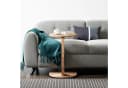 en.casa Beistelltisch C-Form mit Rollen Holzoptik Bild 4