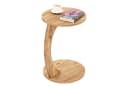 en.casa Beistelltisch C-Form mit Rollen Holzoptik Bild 5