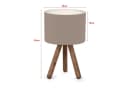 lux.pro Tischleuchte Preston Holz Sandfarben E27 Bild 3