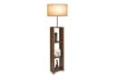 lux.pro Stehleuchte »Redditch« Beige Schwarz mit Regal E27 Bild 2