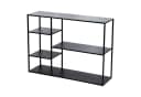 en.casa Standregal Isojoki 5 Ablagefächer Metall Schwarz Bild 2
