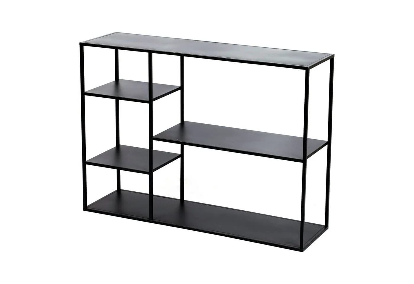 en.casa Standregal Isojoki 5 Ablagefächer Metall Schwarz - Bild 2
