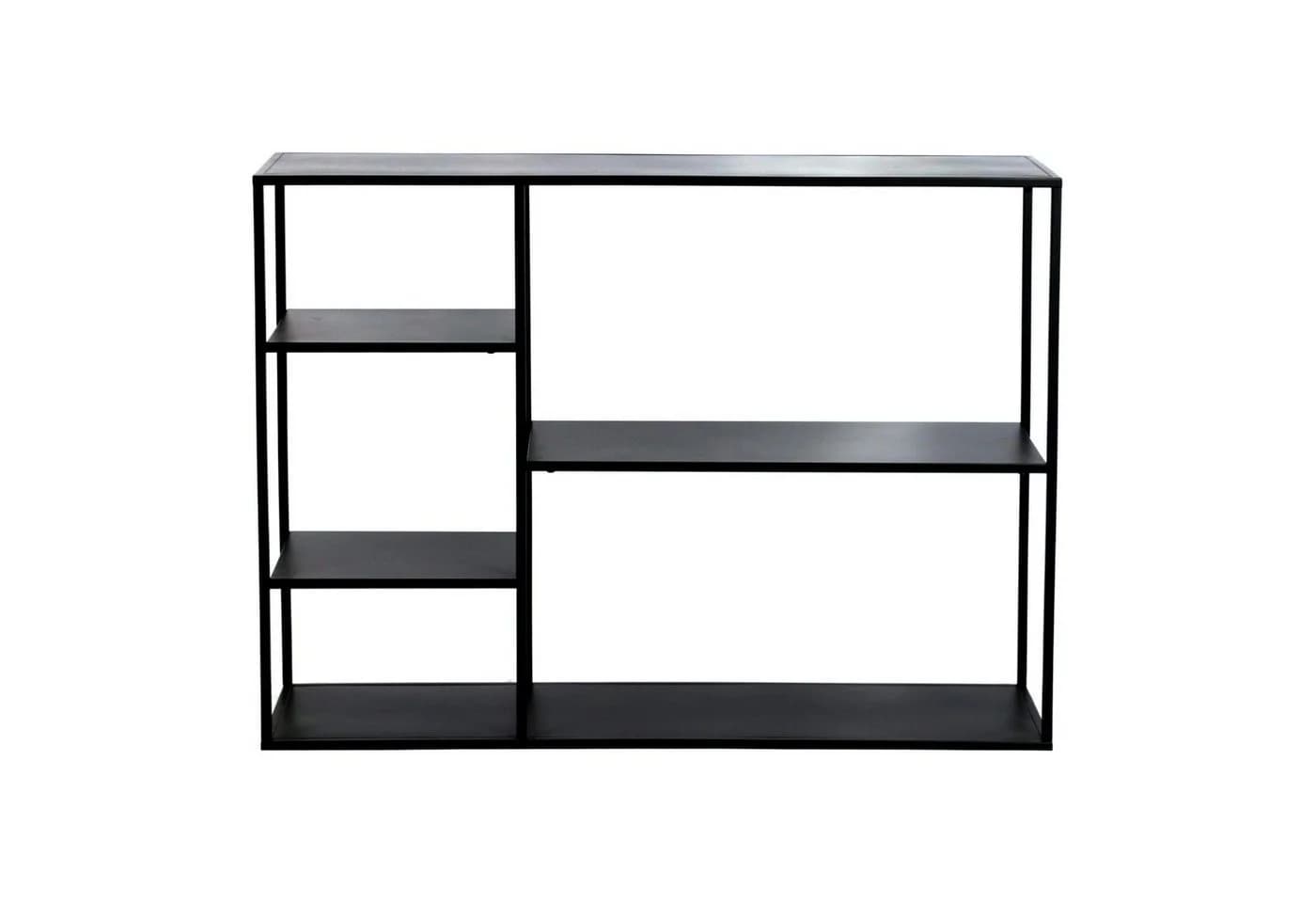 en.casa Standregal Isojoki 5 Ablagefächer Metall Schwarz - Bild 4