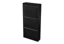 en.casa Schuhschrank Sokndal 3 Klappen Metall Schwarz Bild 2
