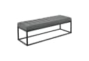pro.tec Polsterbank Salta Grau Metall Sitzbank Bild 2