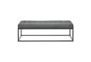 pro.tec Polsterbank Salta Grau Metall Sitzbank Bild 4
