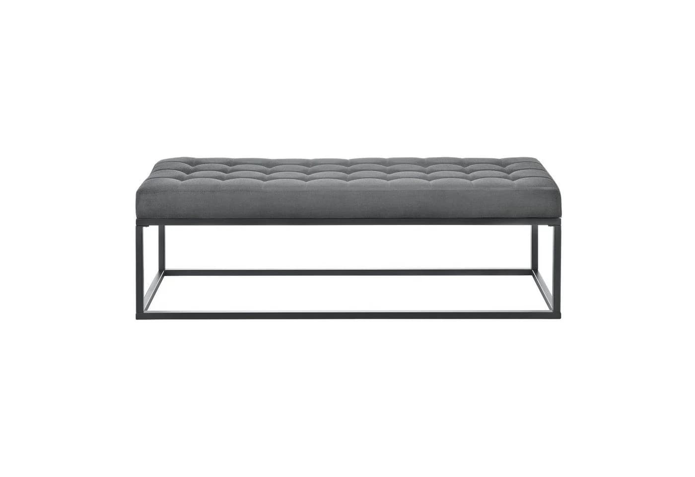 pro.tec Polsterbank Salta Grau Metall Sitzbank - Bild 4