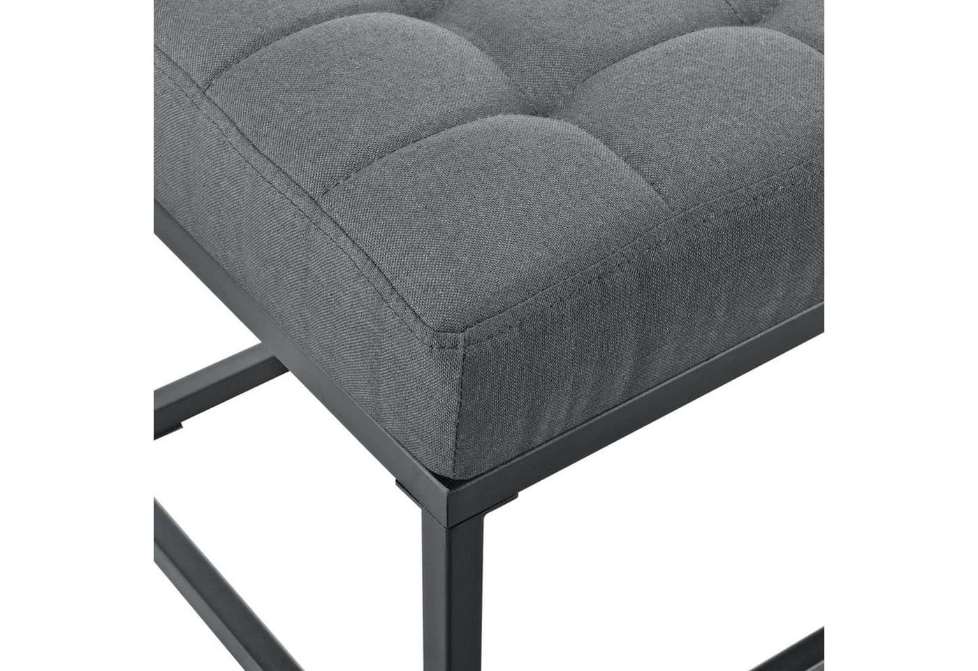 pro.tec Polsterbank Salta Grau Metall Sitzbank - Bild 5