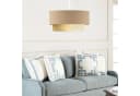 lux.pro Hängeleuchte Loughborough 1x E27 Beige/Gelb Stoff Bild 1