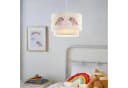 lux.pro Pendelleuchte Kinderzimmer Einhorn Höhenverstellbar Weiß Bild 1