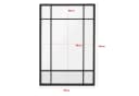 en.casa Wandspiegel Colobraro Schwarz Matt MDF Bild 3