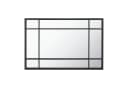 en.casa Wandspiegel Colobraro Schwarz Matt MDF Bild 5