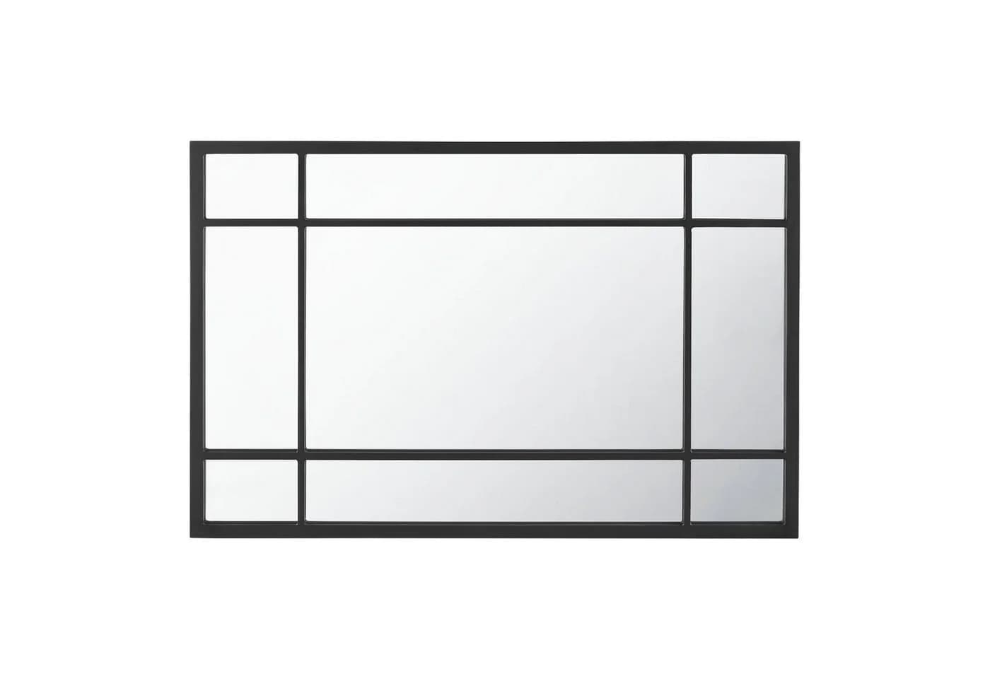 en.casa Wandspiegel Colobraro Schwarz Matt MDF - Bild 5