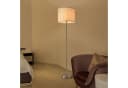 lux.pro Stehlampe Tamworth Silber Weiß E27 Modern Bild 1