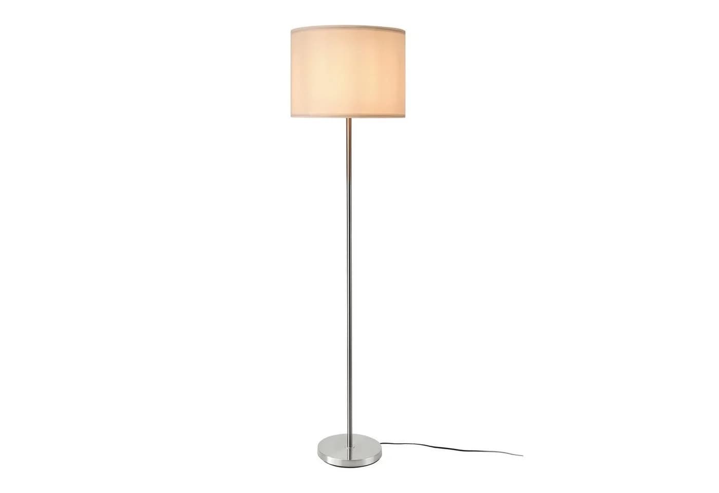 lux.pro Stehlampe Tamworth Silber Weiß E27 Modern - Bild 3