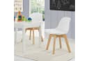 en.casa Kinderstuhl 2er Set Elvdal Weiß Kunstleder Bild 1