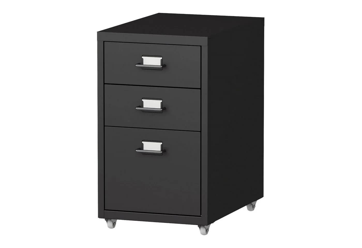 en.casa Rollcontainer »Kökar« Schubladenschrank Stahl Schwarz - Bild 2