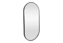 en.casa Wandspiegel Picciano Oval Aluminiumrahmen Schwarz Bild 2
