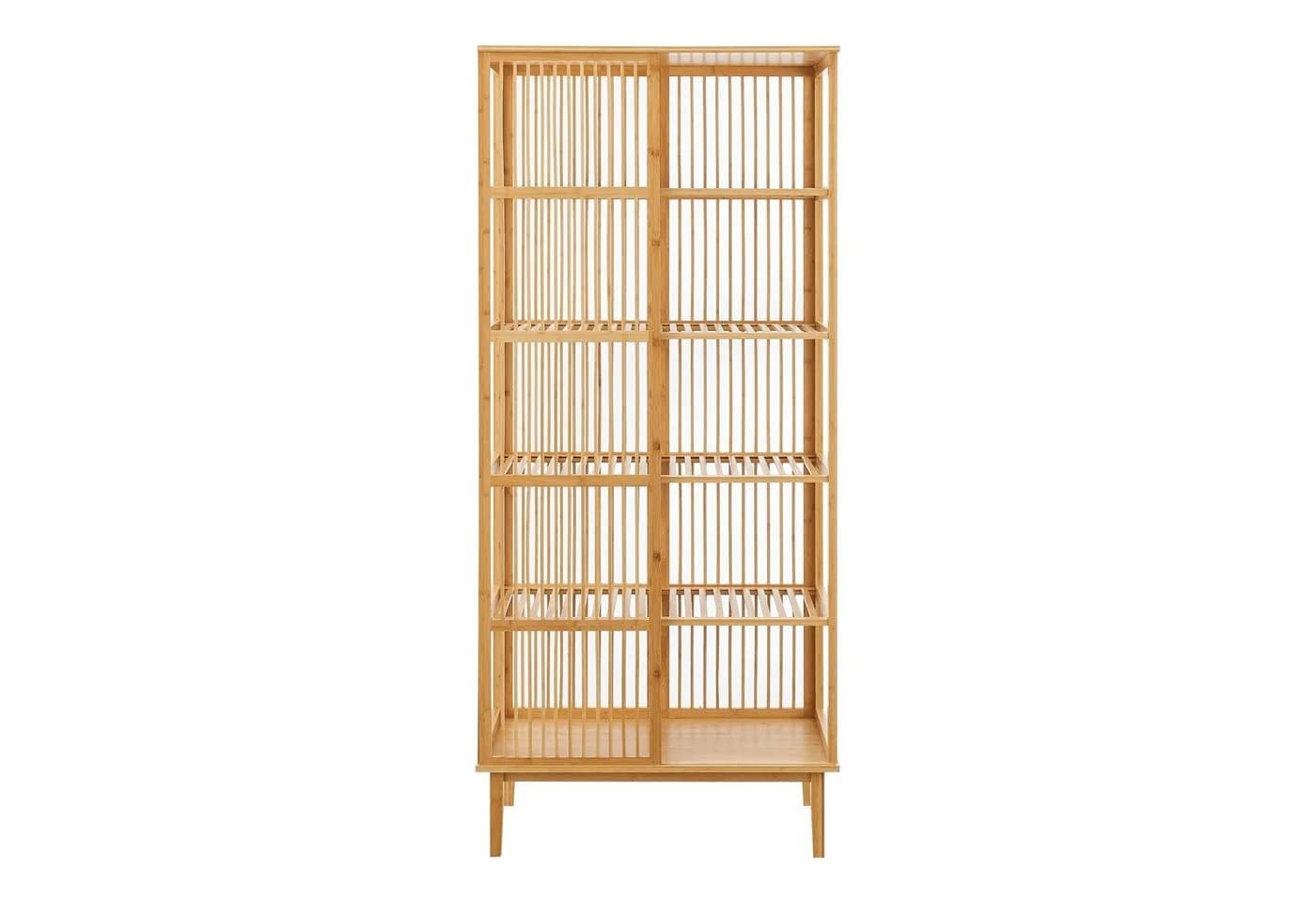 en.casa Standregal Trundholm Bambus 5 Ablagen Natur - Bild 2