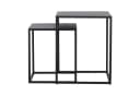 en.casa Beistelltisch 2er Set Schwarz Stahl Modern Bild 4