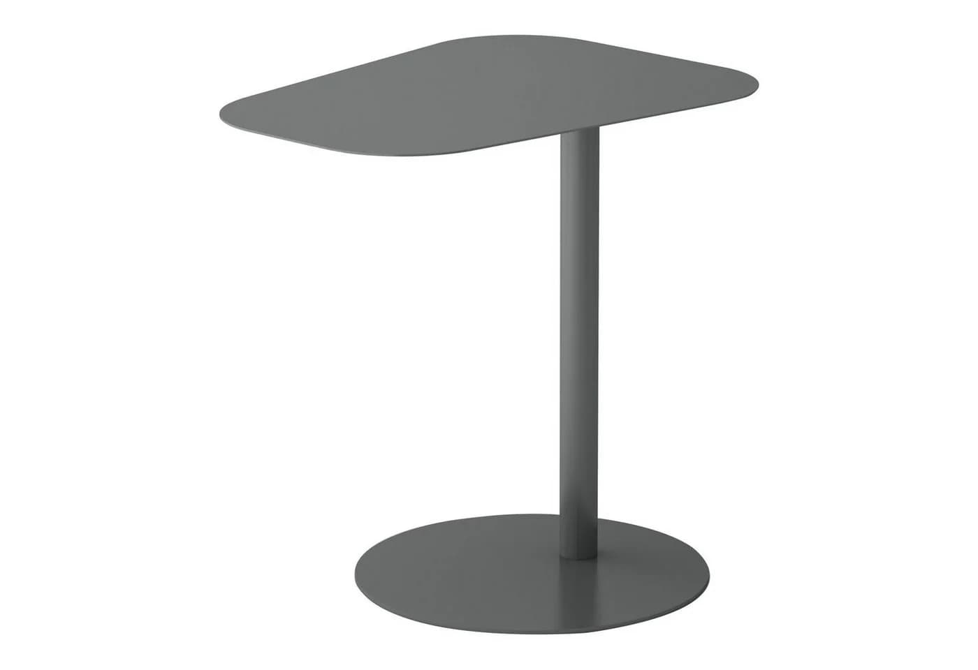 en.casa Beistelltisch Nastätten Grau Metall Modern