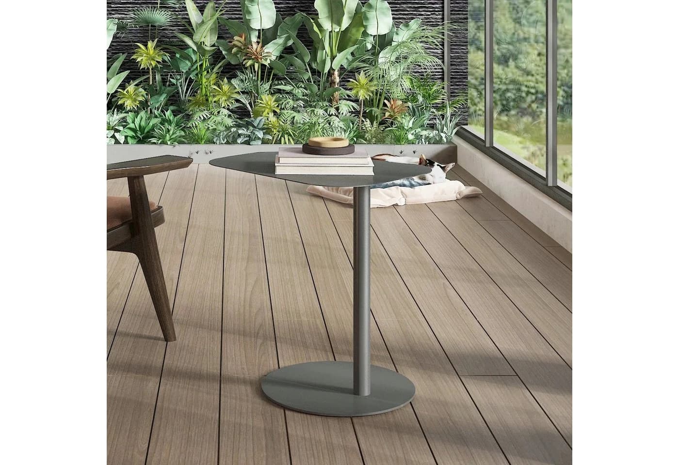 en.casa Beistelltisch Nastätten Grau Metall Modern - Bild 2