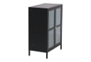 en.casa Sideboard Säkylä Schwarz Stahl mit Glastüren Bild 5