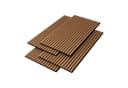 neu.holz 3D Wandpaneel Vang Akustik 4er Set Teak Bild 2