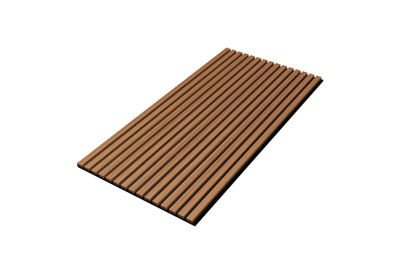 neu.holz 3D Wandpaneel Vang Akustik 4er Set Teak - Bild 3
