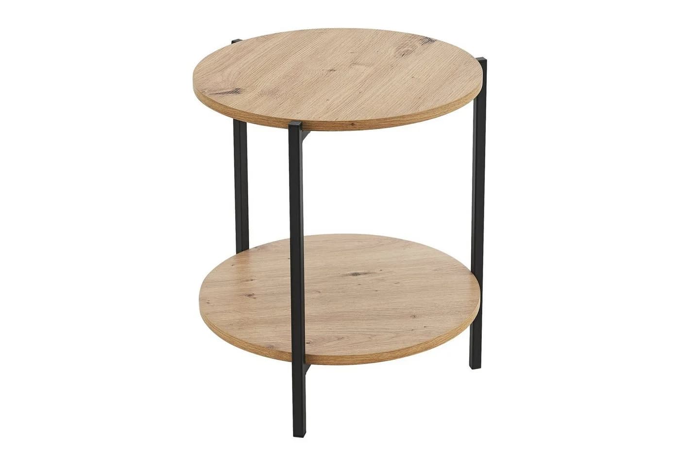 en.casa Beistelltisch Kuopio Sofatisch Metall MDF Holzoptik - Bild 3