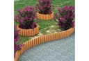 en.casa Palisade »Rotta« Beetumrandung Kiefernholz abrollbar Bild 1