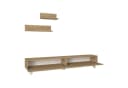 en.casa TV-Schrank Saarijärvi mit 2 Regalen Eiche-Optik Bild 5
