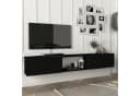 en.casa Lowboard »Paltamo« Fernsehschrank Schwarz Modern Bild 1