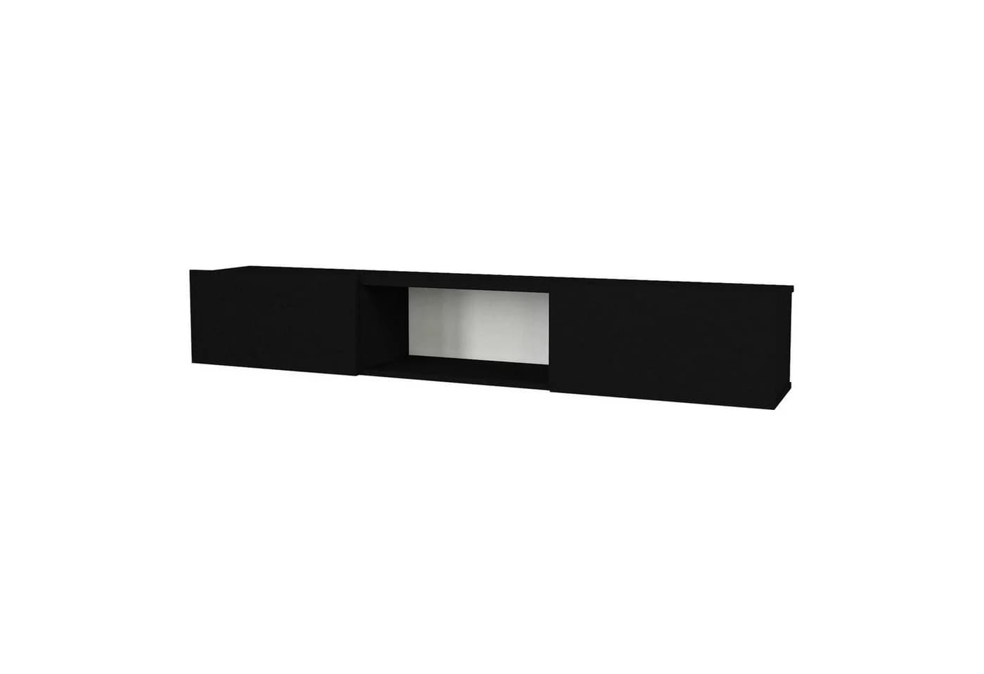 en.casa Lowboard »Paltamo« Fernsehschrank Schwarz Modern - Bild 2