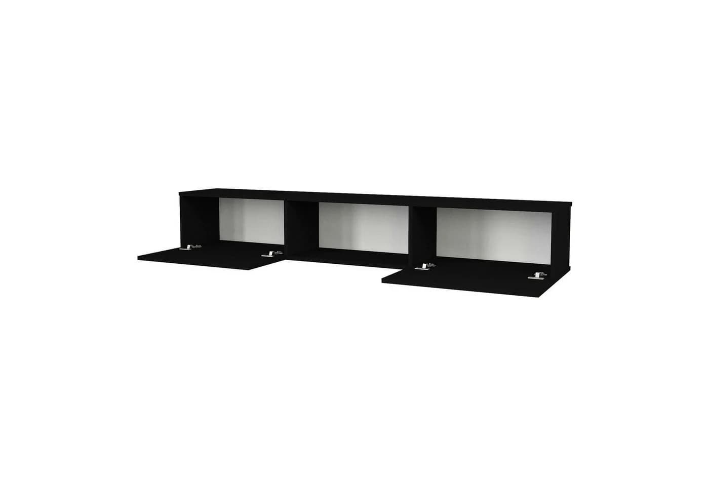 en.casa Lowboard »Paltamo« Fernsehschrank Schwarz Modern - Bild 5