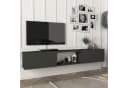 en.casa Lowboard Fernsehschrank Anthrazit Modern Bild 1