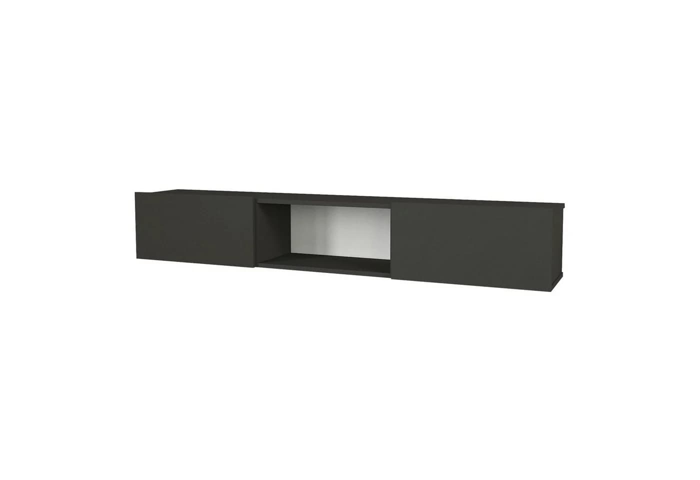 en.casa Lowboard Fernsehschrank Anthrazit Modern - Bild 2