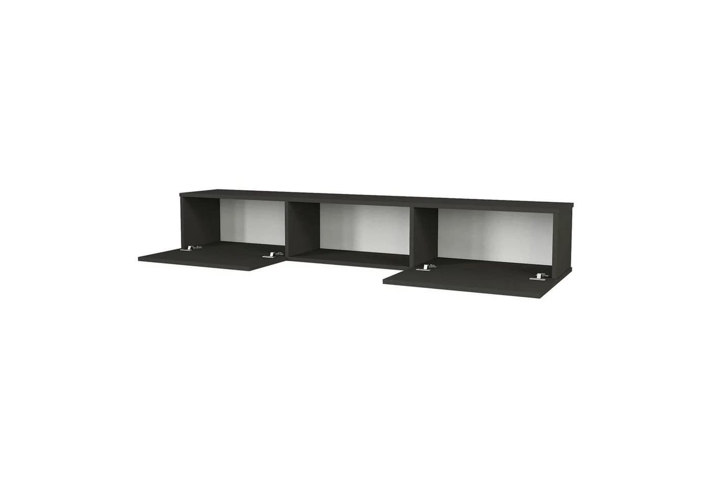 en.casa Lowboard Fernsehschrank Anthrazit Modern - Bild 5