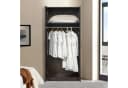 en.casa Kleiderschrank Finning 2-türig Walnuss MDF Bild 1