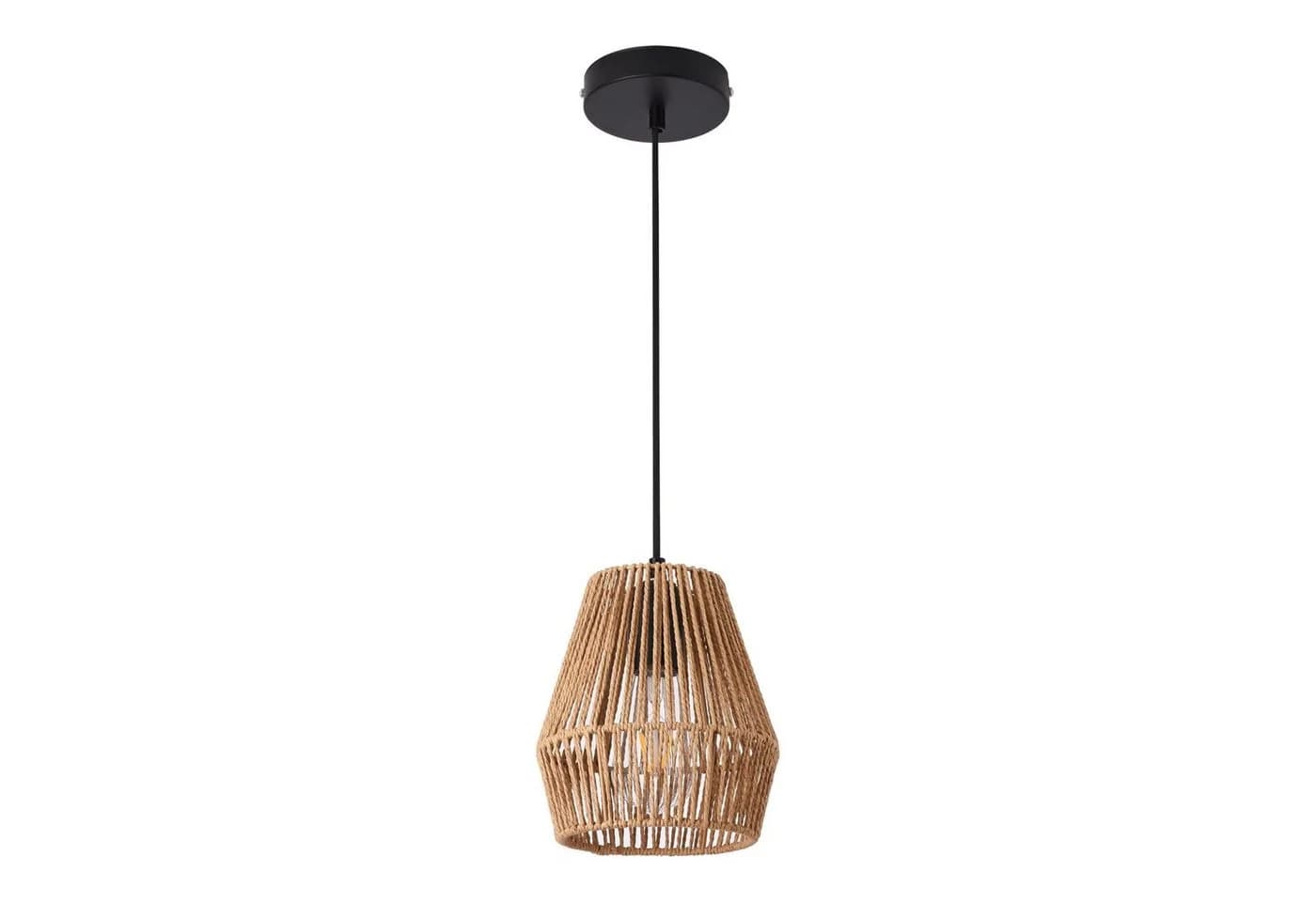 lux.pro Hängeleuchte Liverpool Schwarz/Beige Modern - Bild 2