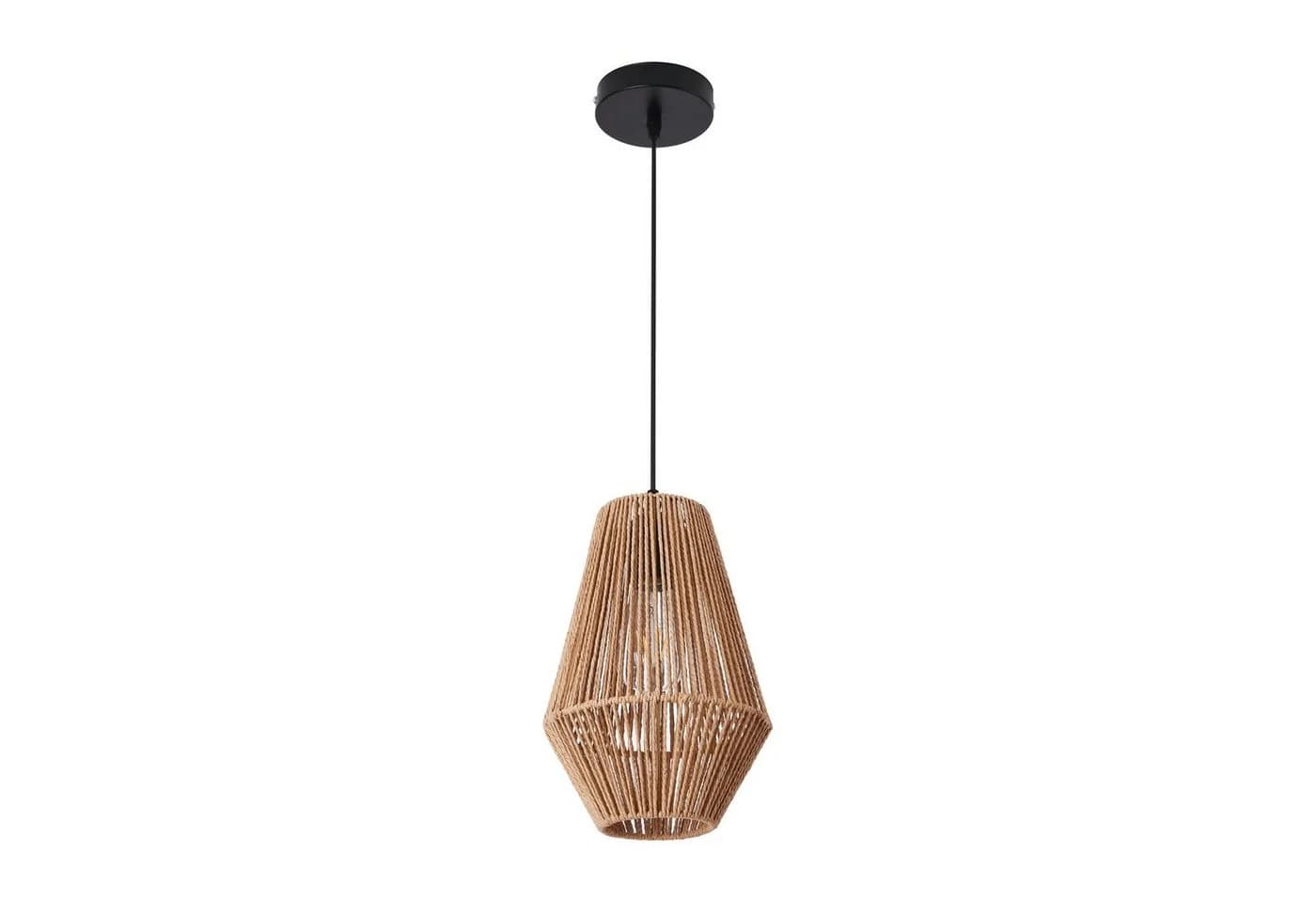 lux.pro Hängeleuchte Newtownabbey Beige Schwarz Seil - Bild 2