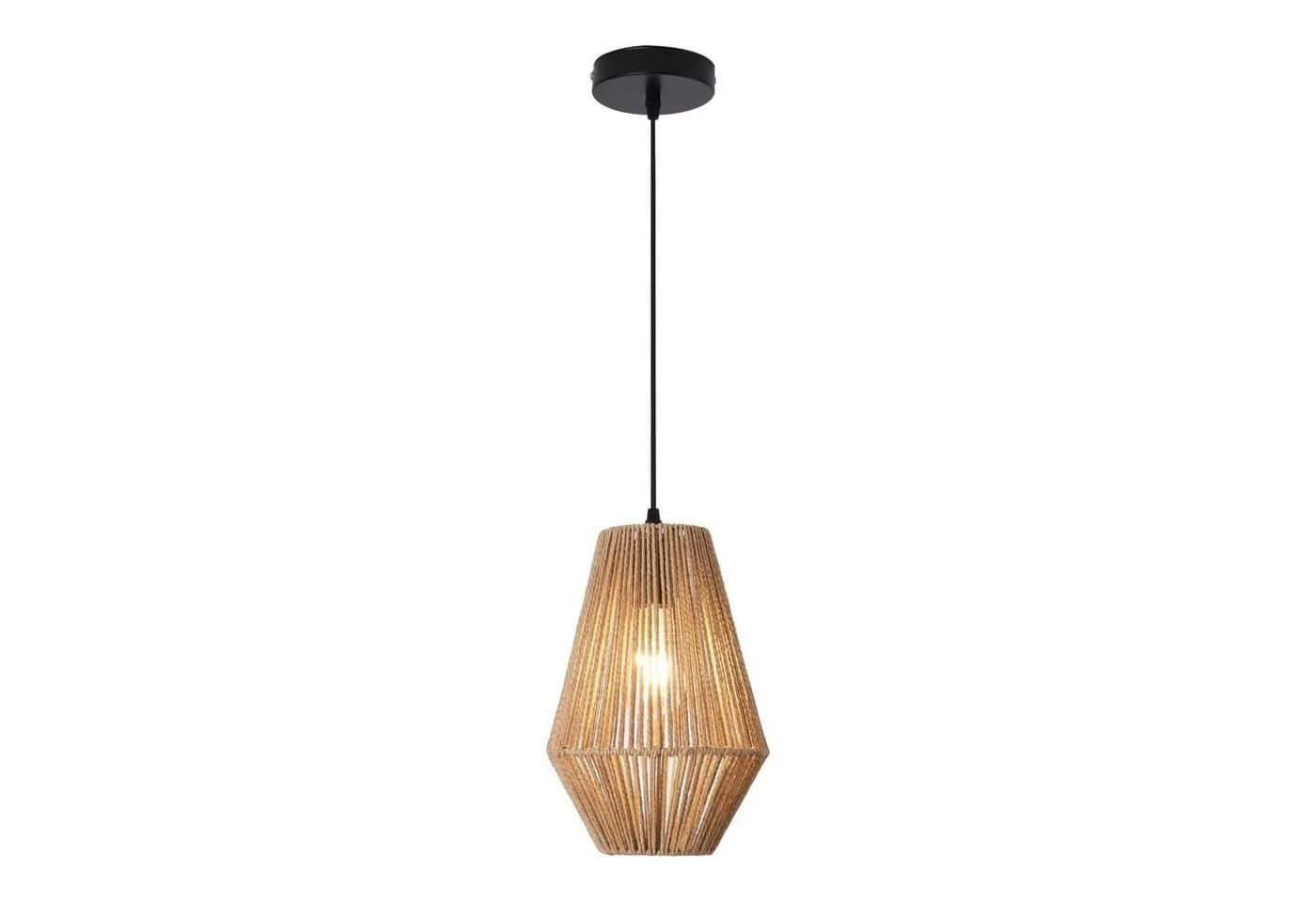 lux.pro Hängeleuchte Newtownabbey Beige Schwarz Seil - Bild 3